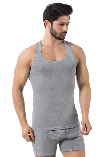 LÜXDRM 155 - 2 Pieces of Combed Cotton Fabric, Men's Tank Top