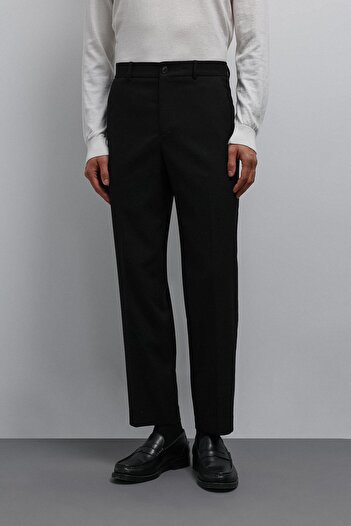 Antioch Black Tapered Fit Men's Pants
