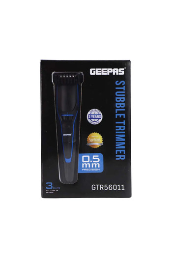 Geepas Stubble Trimmer with Adjustable Parts and Support Standing- GTR56011