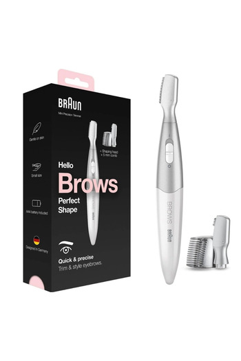 Braun Hello Brows Trim And Style For Perfect Shape Eyebrows Quick And Precise- White