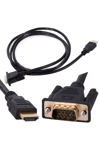 zola VGA-HDMI cable, 1.5 m, TMDS technology, 1080p, black