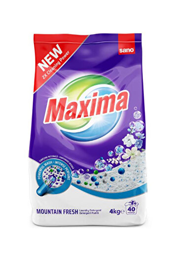 Sano Maxima Powder Detergent With Mountain Fragrance 4 Kg