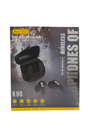 YOURZ Trulely Wireless Earphones, K90 With Noise Reduction, Bluetooth Earbuds - White