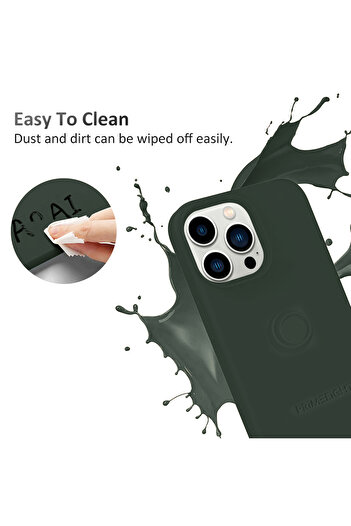 PRIMEEIGHT iPhone 15 Pro Max Case 6.7 inch Shockproof Curved Edges apple case Anti Scratch protective green