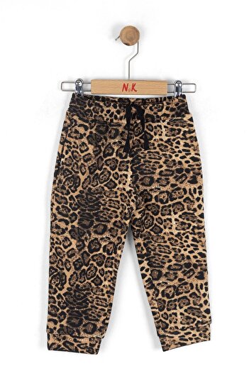 nk kids Baby Girl Leopard Patterned Pants Brown 59607