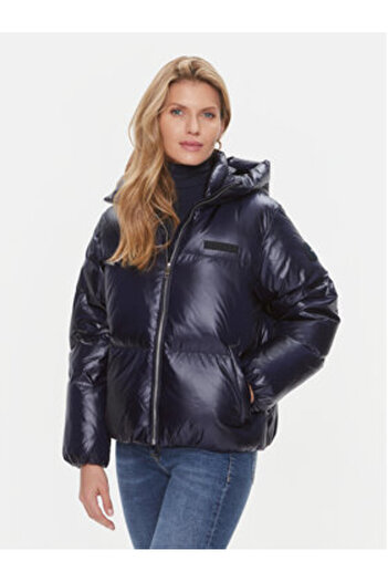 Tommy Hilfiger Geacă de puf pentru femei WW0WW40836 Albastră