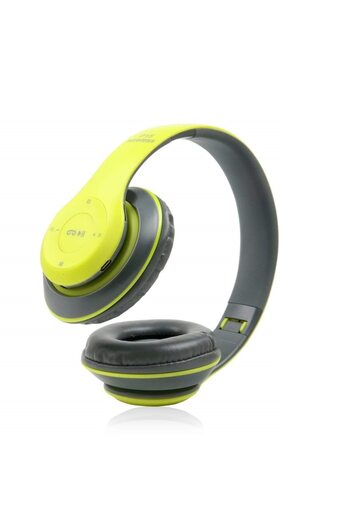 OEMN Bluetooth Headphones with Microphone and Radio, P15 Green