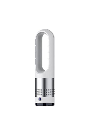 Rotixfy Portable Air Conditioner, Bladeless Fan for Cooling, 60cm Height, White and Silver