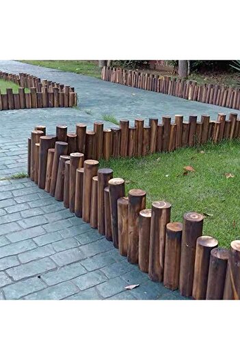 genric FFD Wooden Garden Edging Border Wooden Fence For Landscaping (90x6x30cm)