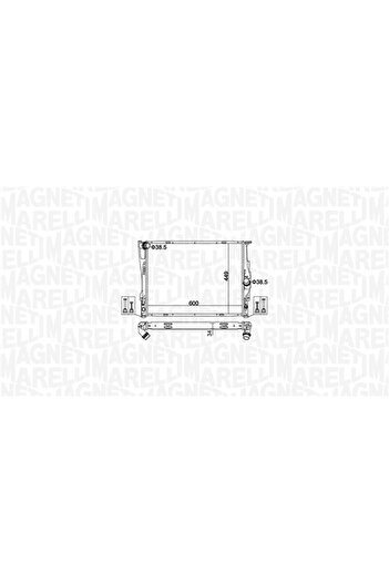 MAGNETI MARELLI Radiator, BMW Seria 3, E90,