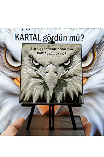 Taç Licensed Beşiktaş Eagle Cotton Single Complete Set Mini 3D Portrait with Gift