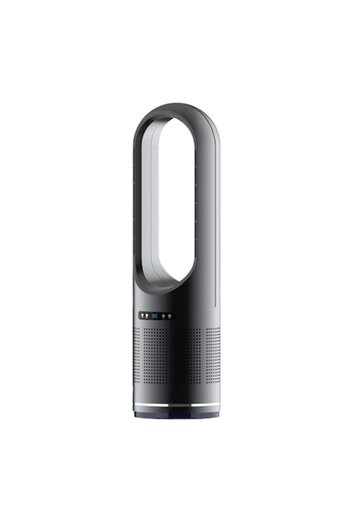 Rotixfy Portable Air Conditioner, Bladeless Fan for Cooling, 80 cm Height, Black