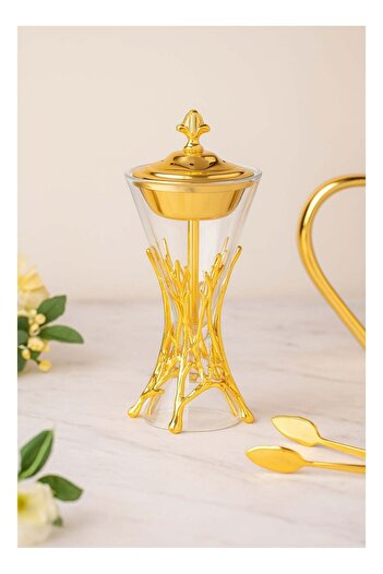Dania Luxury glass incense burner with a sophisticated golden design