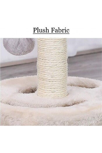Golden cat , Cats Scratching Post Tower, Cat Tree (Color white)