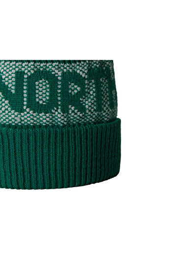 THE NORTH FACE Protective Soft Knitted Beanie Patterned Pompom Detailed Colorful