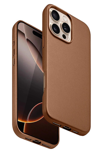 Fuchsia Apple iPhone 16 Pro Hbc-242 Dividing Magsafe Cover - Brown