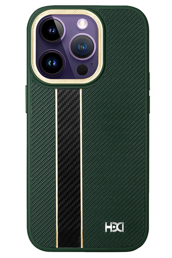 Fuchsia iPhone 15 Pro Max Case Hbc-163 Times Cover - Dark Green