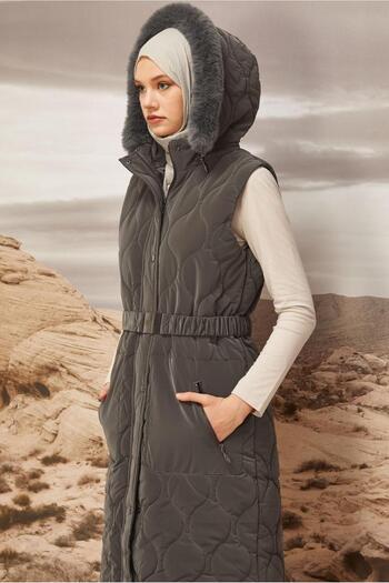 Alvina Hooded Puffer Vest 90588