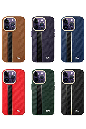 Fuchsia iPhone 14 Pro Case Hbc-163 Times Cover - Navy Blue