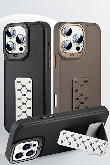 Fuchsia iPhone 11 Hbc-265 Madrid Cover with Magsafe Stand - Titan Gray