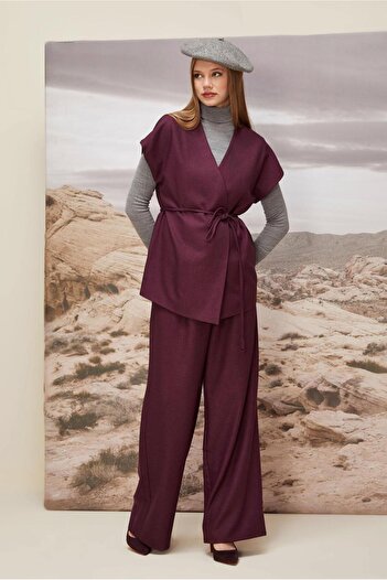 Alvina Belted Pants Suit 46020