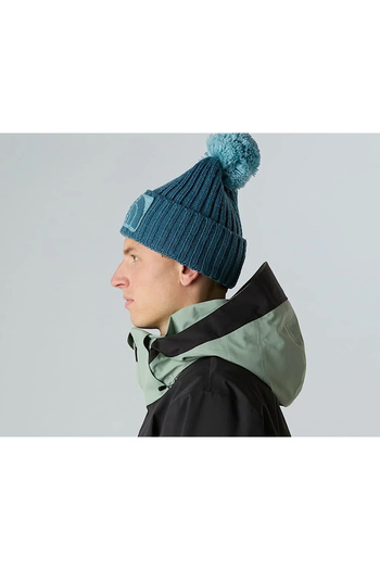THE NORTH FACE Soğuktan Koruyucu Soft Dokuma Bere Desenli Ponpon Detaylı Renkli