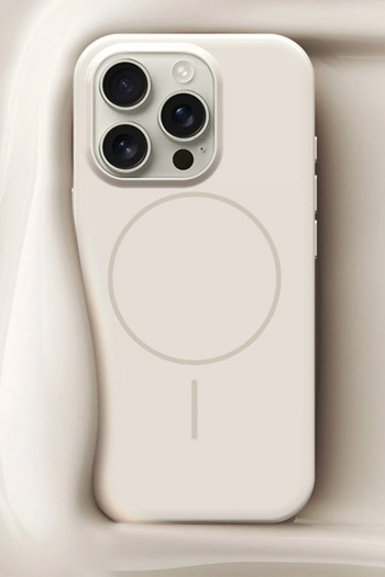 Fuchsia iPhone 15 Pro Max Hbc-300 Beat Magsafe Case - White