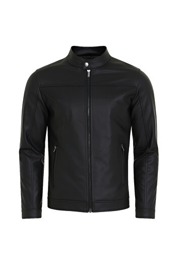 Mero Life Men's Slim Fit Leather Jacket