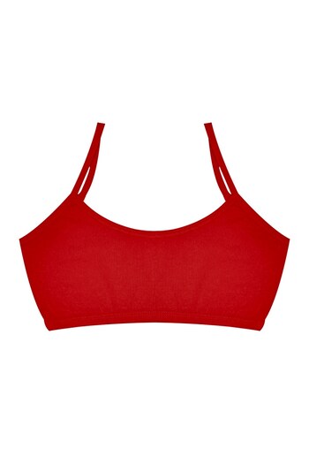 Öts Girl's Bustier 3-Piece Without Pads with String Straps (96% Cotton - 4% Elastane)