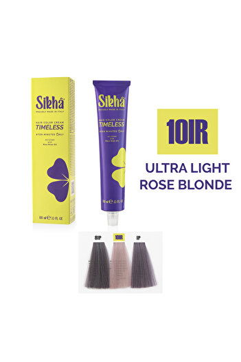 SIKHA Professional Permanent Hair Dye Timeless Blond Very Light Rose 10IR, 100 ml