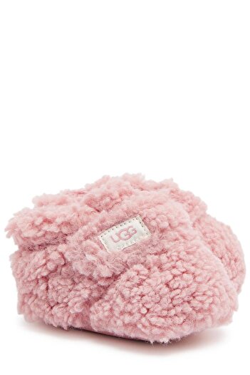 UGG Bixbee – Pembe Kıvırcık Sentetik Kürk Bebek Botu