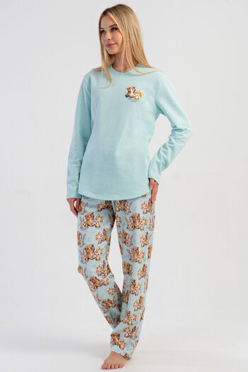 VİENETTA Cotton Women's Long Sleeve Pajama Set, 503190
