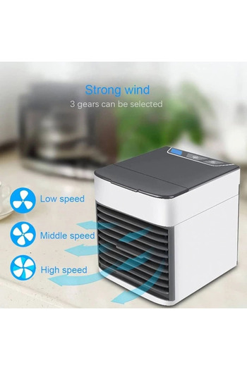 Kovar Portable Air Cooler With 3-in-1 USB Cord Multifunctional Air Conditioner 1500mAh Build In Battery