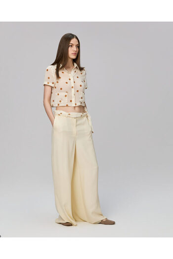 La Maison de Confiance Pamela ecru trousers