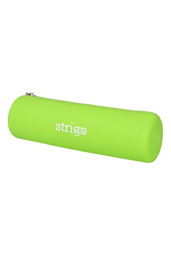 Strigo Green cylindrical silicone pencil case SSC062