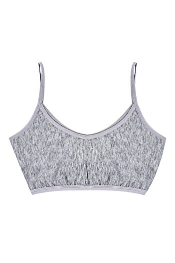 Öts Girl's Bustier 3-Piece Without Pads with String Straps (96% Cotton - 4% Elastane)