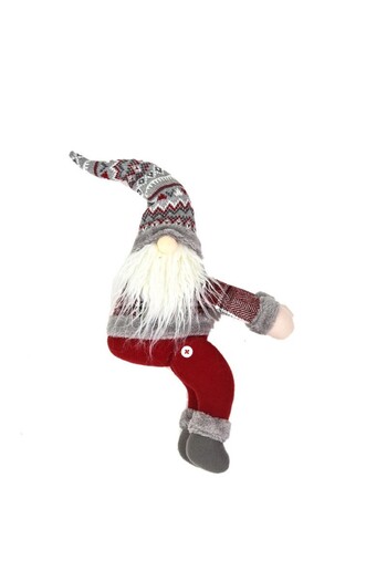 Flippy Curtain clip with hook and loop fastening, gnome pattern, textile/polyester material, 53 x 23 cm, multicolor