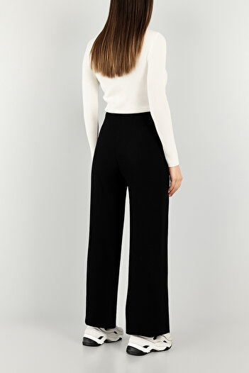 mf venessa Women's Knitwear Fabric Elastic Waist Wide Leg Pants Standard Size (38 46)