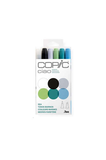Copic Ciao Set 6 Markers Sea Tones