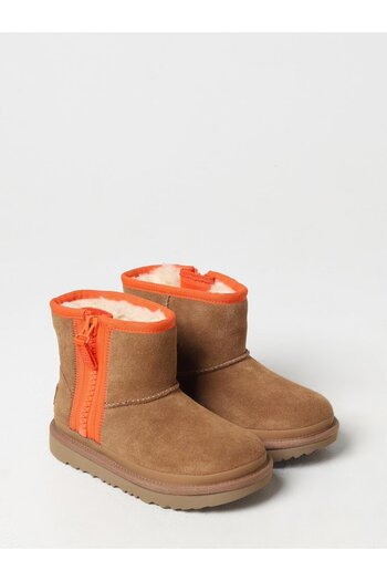 UGG Mini Zippered Logo Children's Boots – Brown