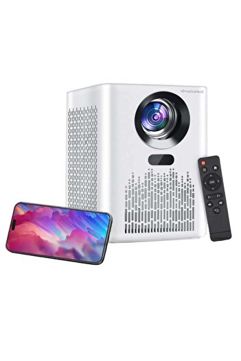 Generic Smartbarry Projector with WiFi and Bluetooth 5G WiFi 4K HD Portable Movie Projector HT01