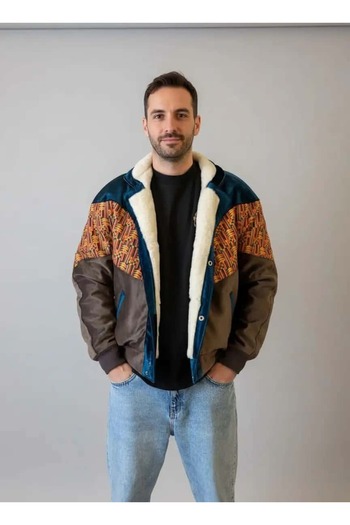 CANMODA (7532) Large / Xlarge Size Compatible Vintage Patterned Special Jacket