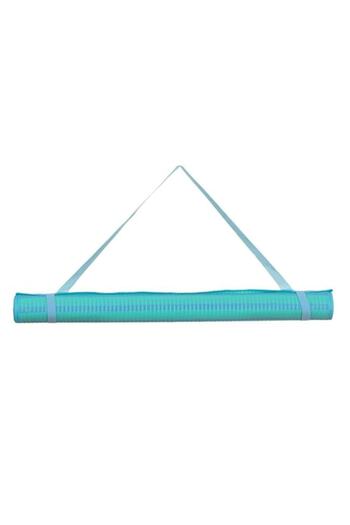 ANTBRO Beach mat roll made of plastic, dense weave, orange/blue, 180x72 cm