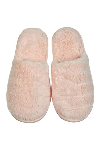 ANTBRO ® House Slippers for Women, Peach Pink, Fluffy, Size 36-37