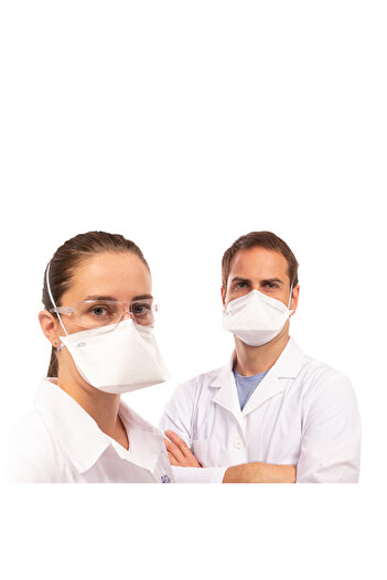 BTL TEKSTİL BTL Flat-Fit FFP2 Respirator Mask, 99.9% Protection, Hypoallergenic, Latex-Free, Single Use