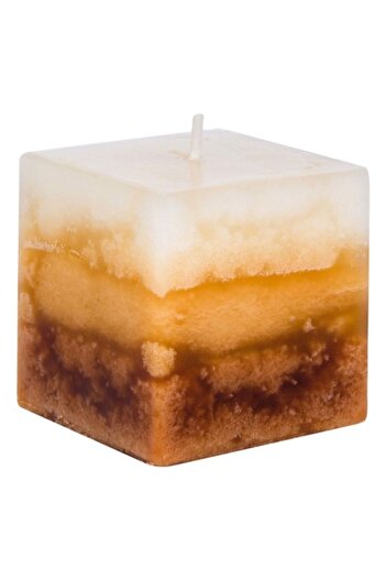 OEM Decorative candle with coffee scent, Dragmari Luxury Decor, 5.3x5.4 cm, white/brown
