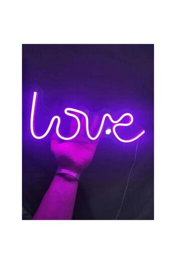 Jumbo LED Neon Tube Message LOVE