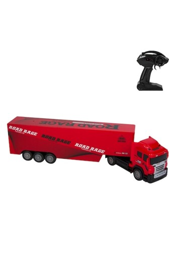 e-store Truck with Detachable Trailer, Lights, Remote Control, 1/32