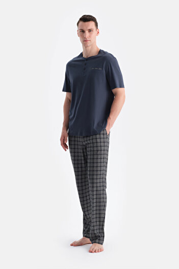 Eros Smoked Patch Pocket Detailed T-Shirt Pants Set