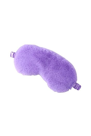 Rotixfy Sleep Mask, Purple, Plush, Comfortable and Skin-Friendly, Light Blocking